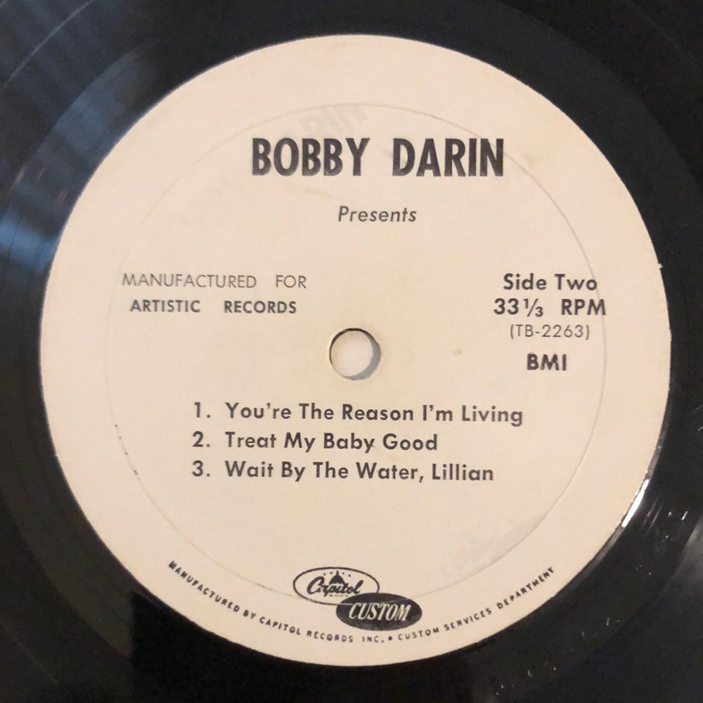 Bobby Darin 18 Yellow Roses 7" Vinyl 33 1/3 RPM '63